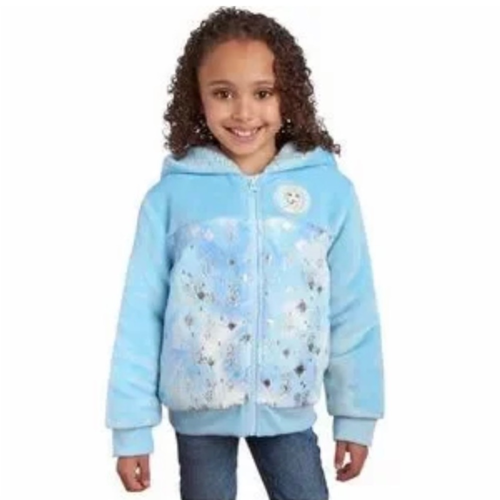 Disney Frozen Plush Faux Sherpa Lined Jacket Size 3T